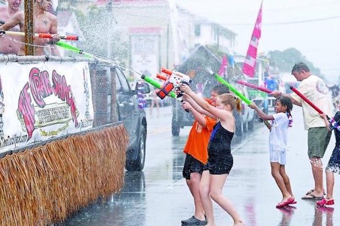 A water fight will take over Tybee Island on Friday during the Beach Bum Parade