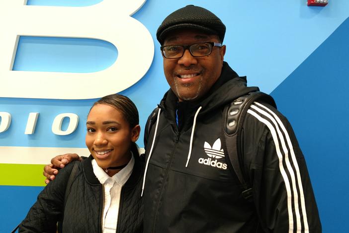 Nzinga Braswell with her father Kenneth on Jan. 4, 2017.