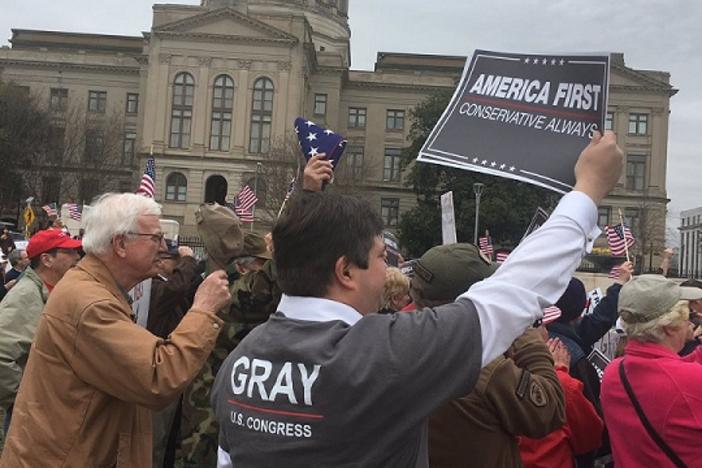 The "Spirit of America" rally in Atlanta, Georgia on Feb. 27, 2017.