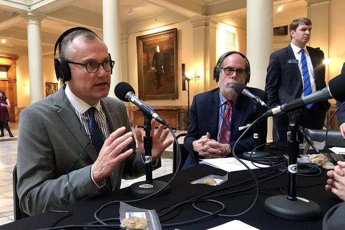 Georgia Lt. Gov. Casey Cagle, GOP candidate for governor, appears on Political Rewind on January 11, 2018, at the Georgia State Capitol.