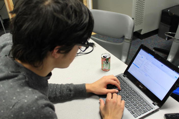 SAIL High School junior Ram Moore is the lead programmer for the OctoPiRates.