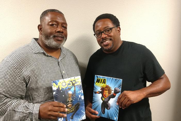 Darrick and Carlton Hargro are the publishers  of 20th Place Media, a Atlanta-based comic book company that's working to develop more heroes of color.