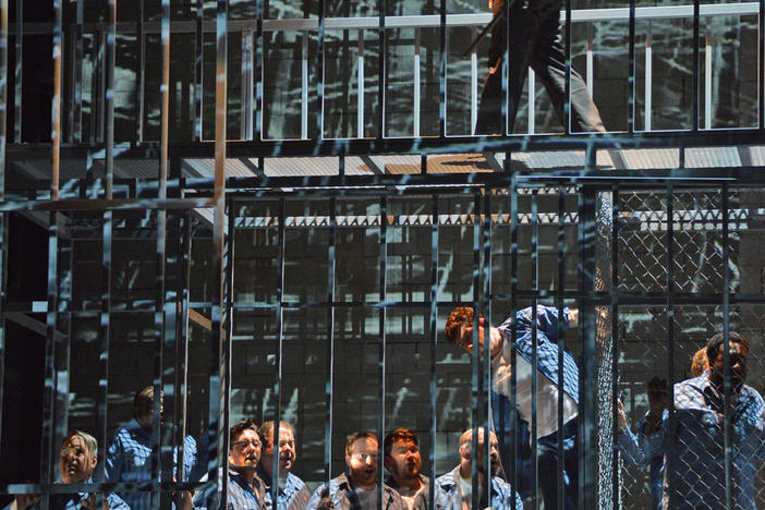 Actor Michael Mayes plays Joseph De Rocher in the Atlanta Opera's production of "Dead Man Walking."