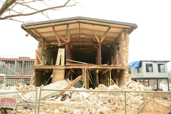 The collapsed portion of the DuPre Excelsior Mill will be rebuilt, according to Doug Young, assistant director for historic preservation for the city of Atlanta Office of Design.