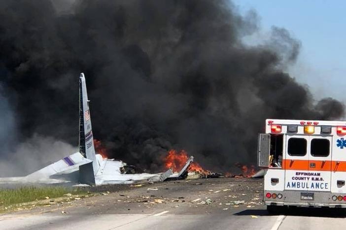 An Air National Guard C-130 crashed Wednesday in Savannah.