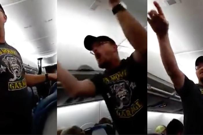 A Delta Airlines passenger was banned by the airline for making disruptive pro-Donald Trump and anti-Hillary Clinton comments during a flight.