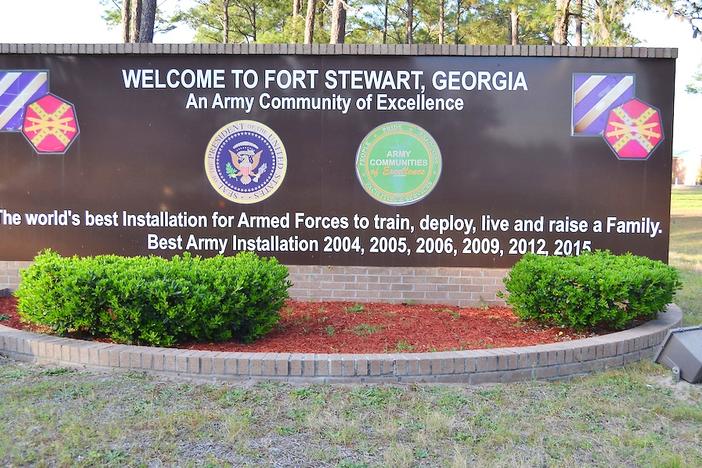 Fort Stewart Army Base near Hinesville, Georgia. 