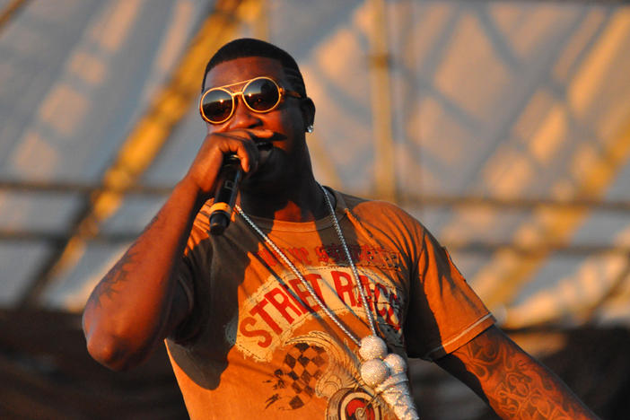 Gucci Mane performing on August 29, 2010.