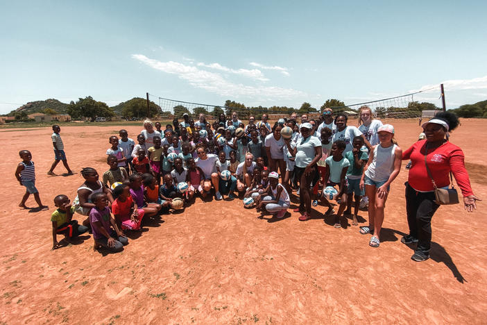 The A5 Volleyball Club of Alpharetta visited rural villages of Botswana in Nov. 2019.