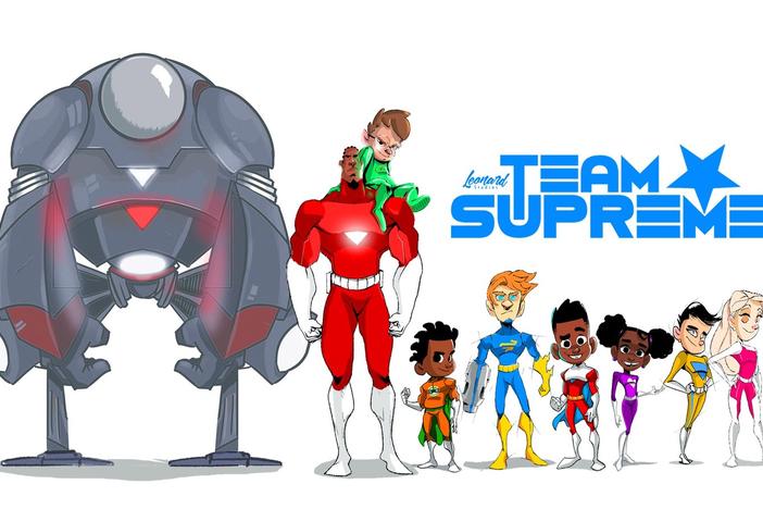 "Team Supreme" is a new superhero team by Atlanta animator Joshua Leonard.