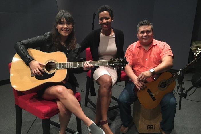 (l to r) Felicita, Leah Fleming, Antonio Rodriguez