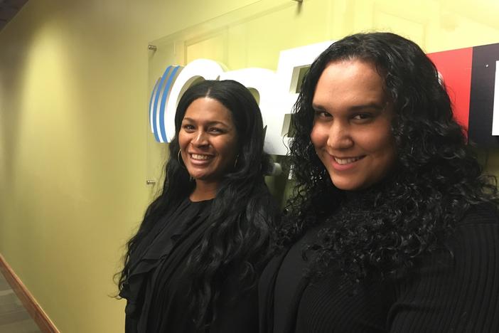 (left to right) Zahara Green and Erin Kettl of TRANScending Barriers Atlanta
