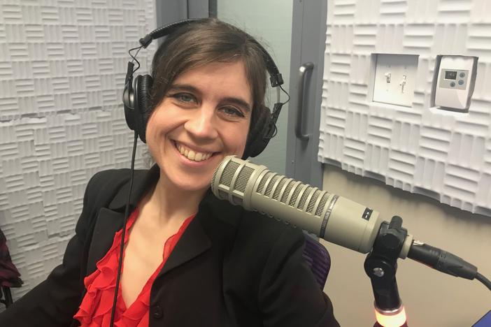 Tracy Woodard in the GPB studio. 