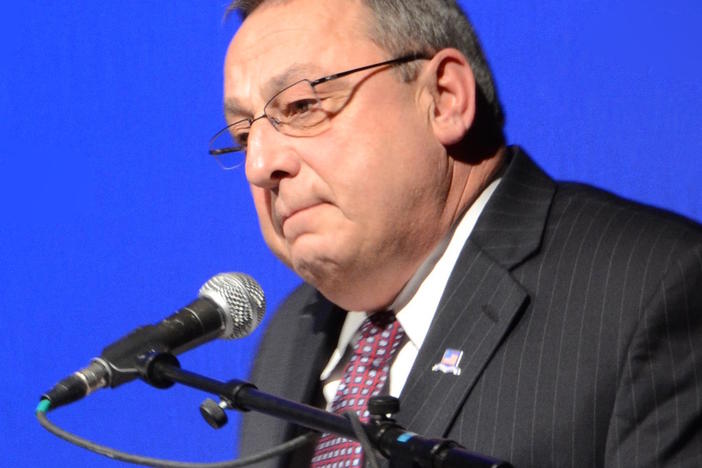 Maine Republican Gov. Paul LePage at the University of Maine on January 7, 2011.