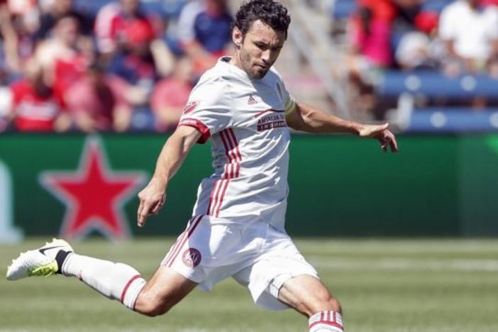 Atlanta United captain Michael Parkhurst will retire at the end of the season. Parkhurst announced his decision Monday, Sept. 23, 2019, before the team trained for a crucial match at New York City FC.