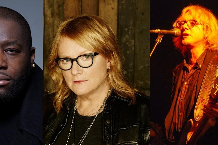 Rapper Killer Mike, Emily Saliers of Indigo Girls, and Mike Mills of REM