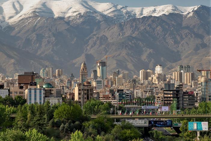 The skyline of Iran's capital, Tehran.