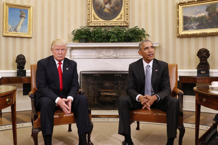 President Barack Obama meets with President-elect Donald Trump at the White House