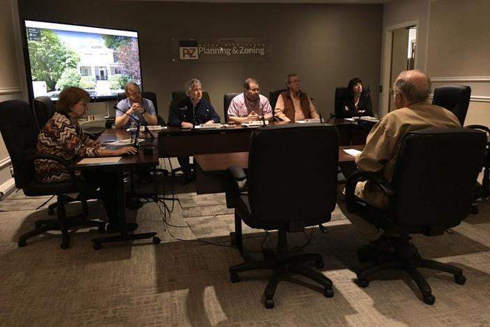 The Macon-Bibb County Planning & Zoning Commission's Design Review Board conducts its last meeting Monday afternoon before the office closes. The office is suspending public gatherings until May.