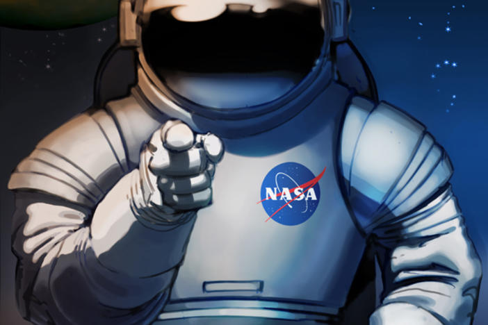 NASA Mars exploration poster.