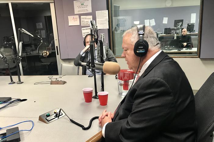 Georgia House Speaker David Ralston is interviewed by Political Rewind hosts Bill Nigut and Greg Bluestein on December 13, 2017.
