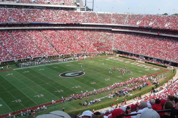 Sanford Stadium at the University of Georgia in Athens, September 2005. 