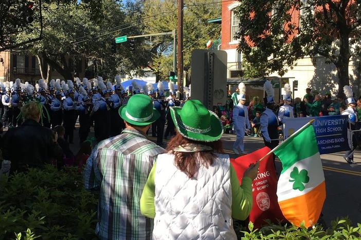 St. Patrick's Day Parade in Savannah.