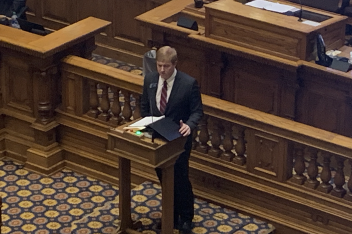 Sen. Blake Tillery presents the Fiscal Year 2021 budget.