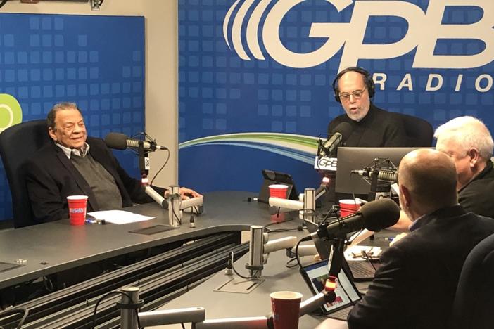 Andrew Young joined Georgia Public Broadcasting's Bill Nigut in their Midtown studios on March 5, 2020.