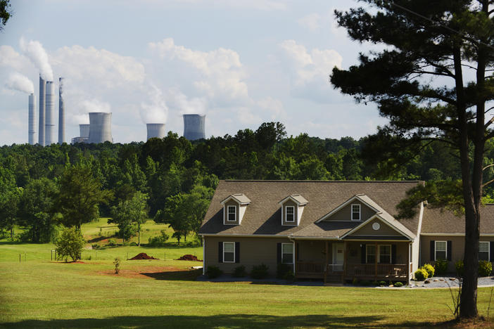 A home within the groundwater footprint of Georgia Power's Plant Scherer in 2014.