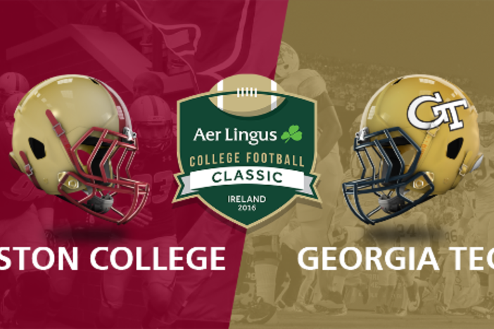 The Aer Lingus College Football Classic will see Georgia Tech play Boston College in Dublin, Ireland.