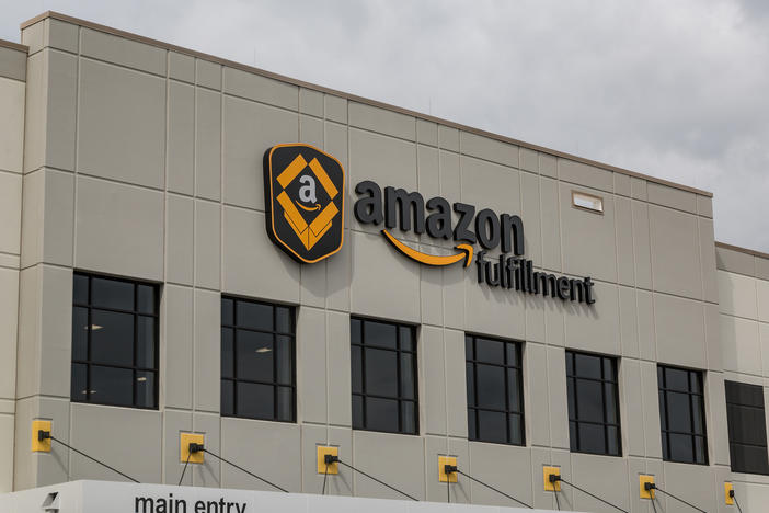 On Tuesday, Amazon annnounced it will open a new  fulfillment center in Macon. Pictured, a fulfillment center in Shakopee, Minnesota.