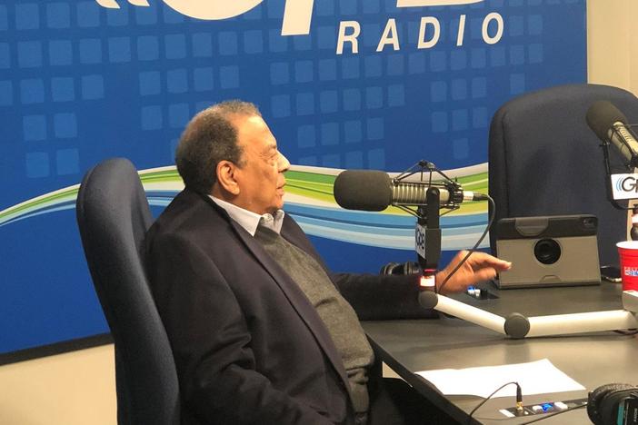 Former Ambassador to the United Nations Andrew Young in Georgia Public Broadcasting's Midtown studios on March 5, 2020.