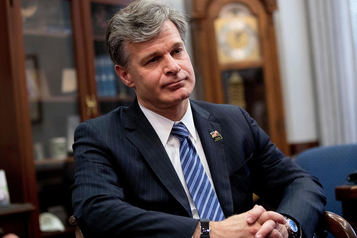 FBI Director nominee Christopher Wray meets with Sen. Chuck Grassley, R-Iowa, in his office on Capitol Hill in Washington on June 29, 2017.