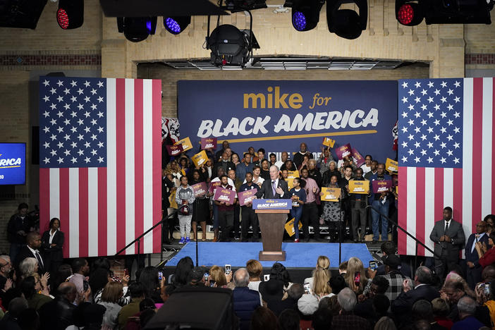 Democratic presidential candidate and former New York City Mayor Michael Bloomberg speaks during his campaign launch of "Mike for Black America," at the Buffalo Soldiers National Museum, Thursday, Feb. 13, 2020, in Houston. 