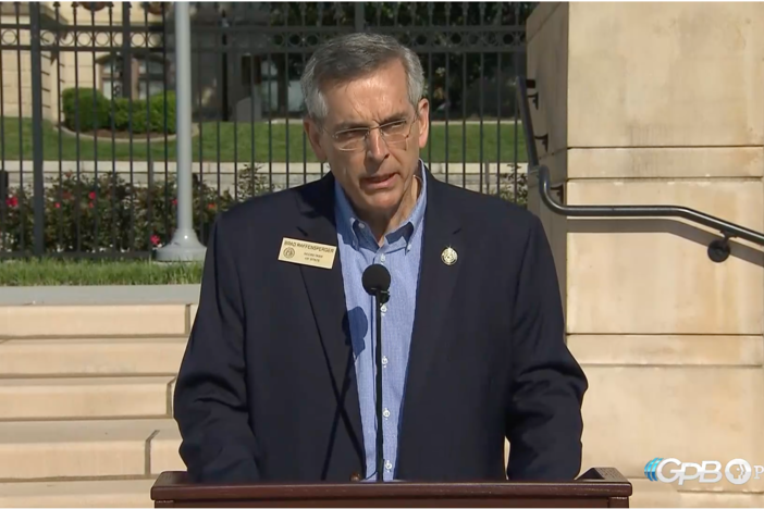Republican Secretary of State Brad Raffensperger announces a new task force that will investigate allegations of fraud in the absentee mail-in voting process. 