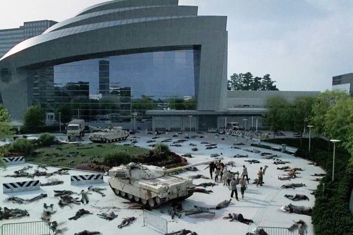 A Scene featuring the Centers for Disease Control and Prevention in the TV show, The Walking Dead.