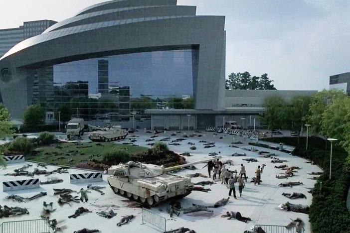 A Scene featuring the Centers for Disease Control and Prevention in the TV show, The Walking Dead.
