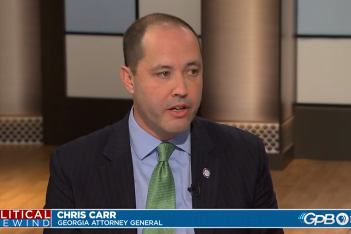 Attorney General of Georgia Chris Carr speaking with Political Rewind on Friday, February 15, 2019.