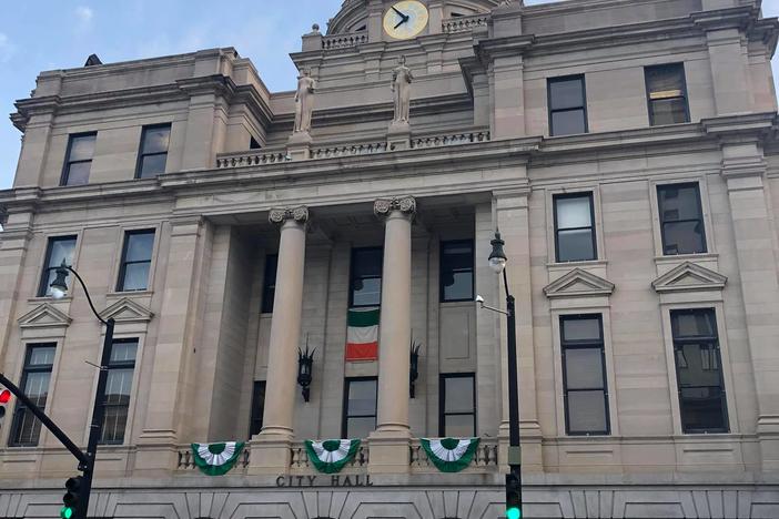 A deserted Savannah City Hall on St. Patrick's Day, typically one of the busiest days of the year. The Mayor now says bars and other businesses will need to close because of the coronavirus.