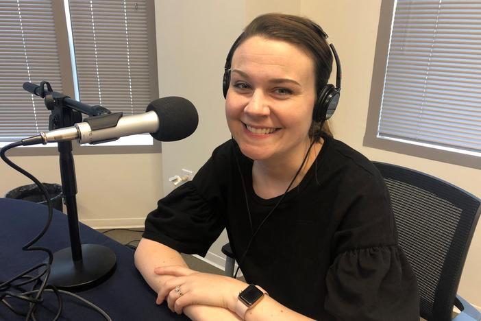 Host of "Contagious Conversations" podcast Claire Stinson
