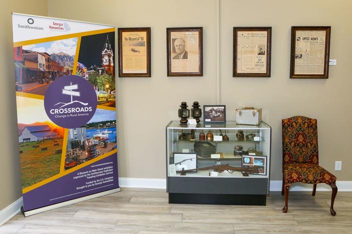 The "Crossroads: Change in Rural America" exhibit in Thomaston, Georgia.