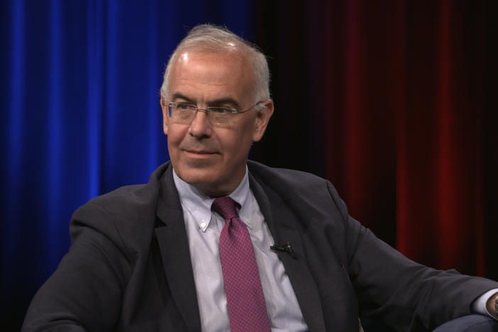 Author and New York Times Columnist David Brooks speaking with Bill Nigut about his new book 'The Second Mountain.'