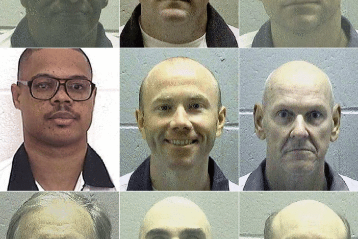 From top to bottom and left to right, the eight men Georgia has executed in 2016 and William Sallie, bottom-right, whose execution is scheduled for Dec. 6.