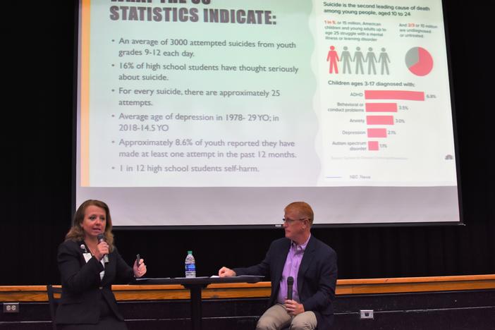 Cherokee County School District Executive Director of Social and Emotional Learning Debra Murdock (left) and Superintendent Dr. Brian V. Hightower.