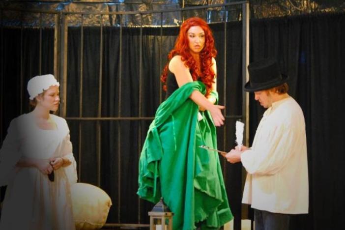 Actress Jessica Ann Best as Alice in "Alice Ryley," which is showing at the Savannah Voice Festival.