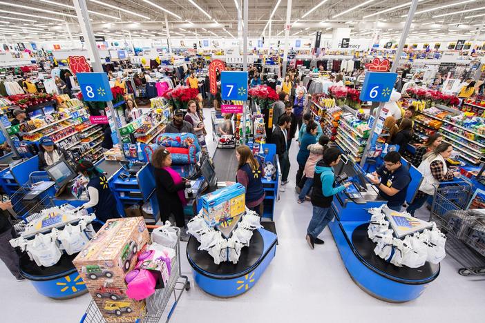  A dead body was found inside the bathroom of a Walmart store in Georgia. Police were trying to determine Monday what happened.
