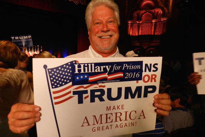 Donald Trump supporters flocked to Atlanta's Fox Theatre this week.