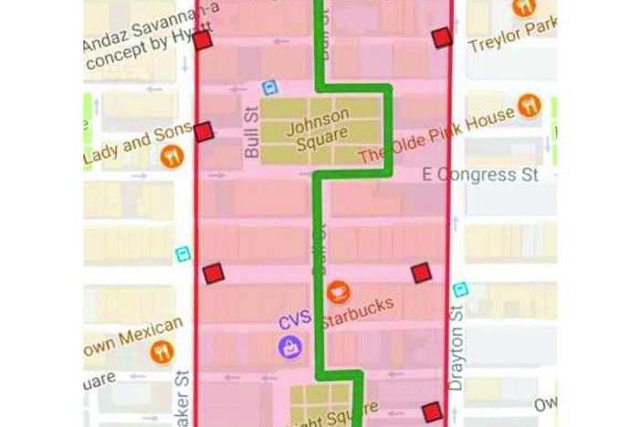 An enhanced security zone goes into effect at 12:01 a.m. Saturday ahead of Vice President Mike Pence's visit to the Savannah St. Patrick's Day parade. Security checkpoints for parade-goers will open at 7 a.m.