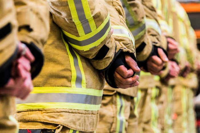 Three female Glynn County Fire Rescue firefighters have served together in the same engine company for the past several weeks. 